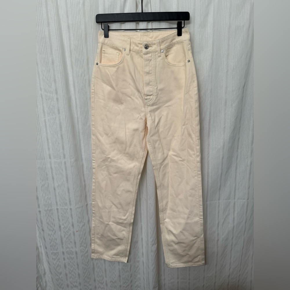 We The Free Cream High Ride Straight Leg Jeans